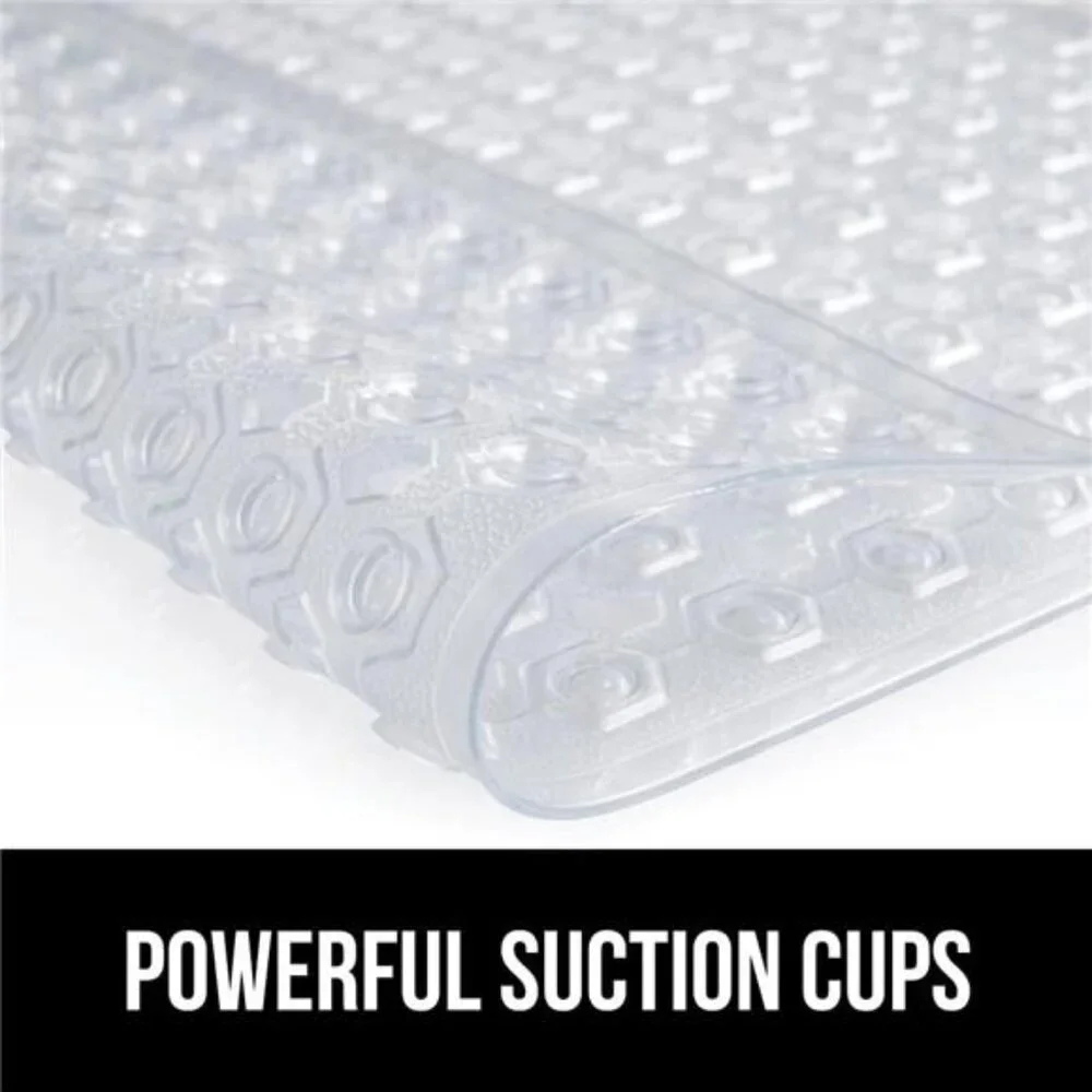 Grip Patented Bath Tub Shower Mat, Machine Washable Bathtub Floor Liner